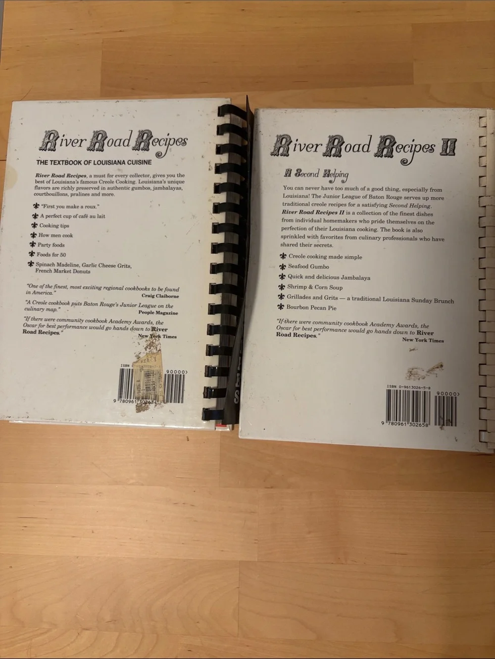 River Road and River Road II cookbooks